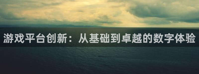 沐鸣2平台代理注册：游戏平台创新：从基础到卓越的数字体验