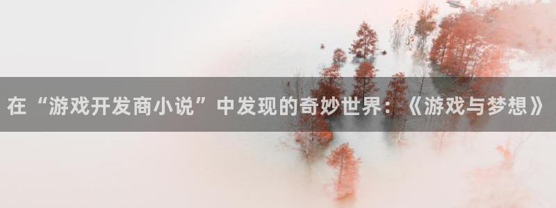 沐鸣2平台招商：在“游戏开发商小说”中发现的奇妙世界：《游戏与梦想》