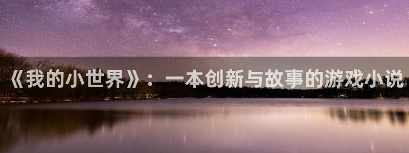 沐鸣2登陆：《我的小世界》：一本创新与故事的游戏小说